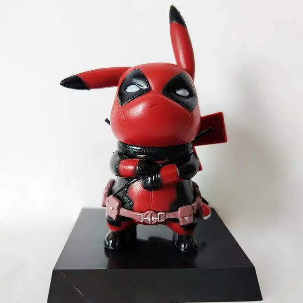 Pikachu as Deadpool Cute Figure Model Dolls Toys